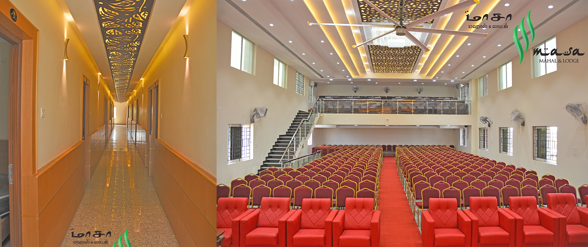 Interior of masa mahal lodge sivagangai